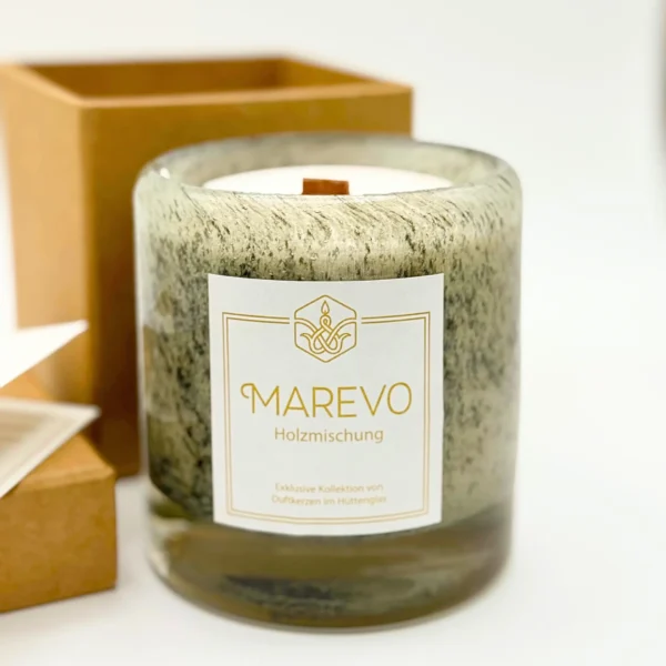 Marevo - Holzmischung | Duftkerze aus Sojawachs