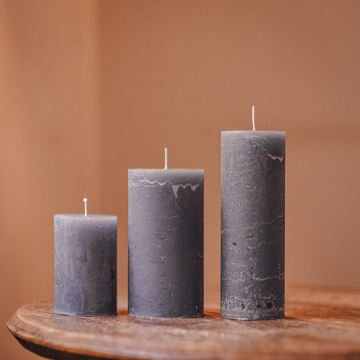 Cylinder candle "aquamarine"