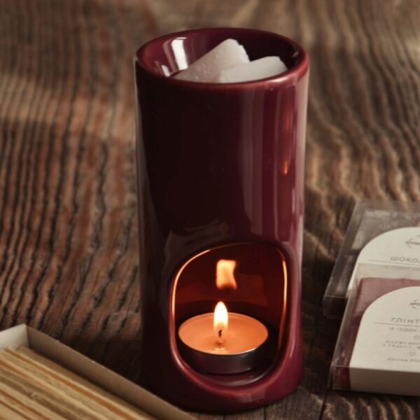 Aroma lamp cylinder burgundy