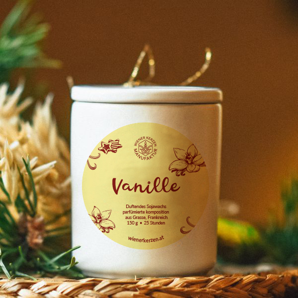 Soy wax candle with Vanilla aroma